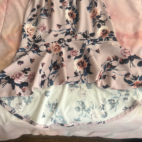 AQUA FLORAL DRESS - Picture 5 of 8